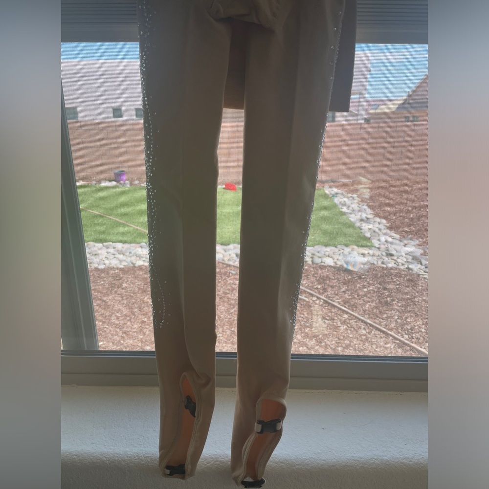 New Figure Skating Tan Over The Boot Tights / 120CM